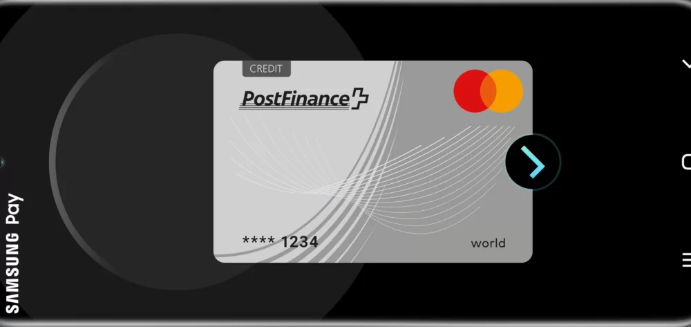 PostFinance Samsung Pay Switzerland